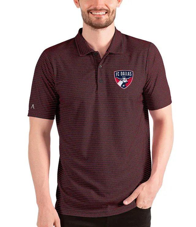 Boston Red Sox Antigua Esteem Polo - Heathered Black/Red