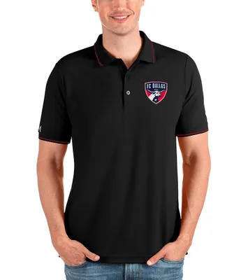 Antigua MLB Atlanta Braves Nova Short-Sleeve Colorblock Polo Shirt - L