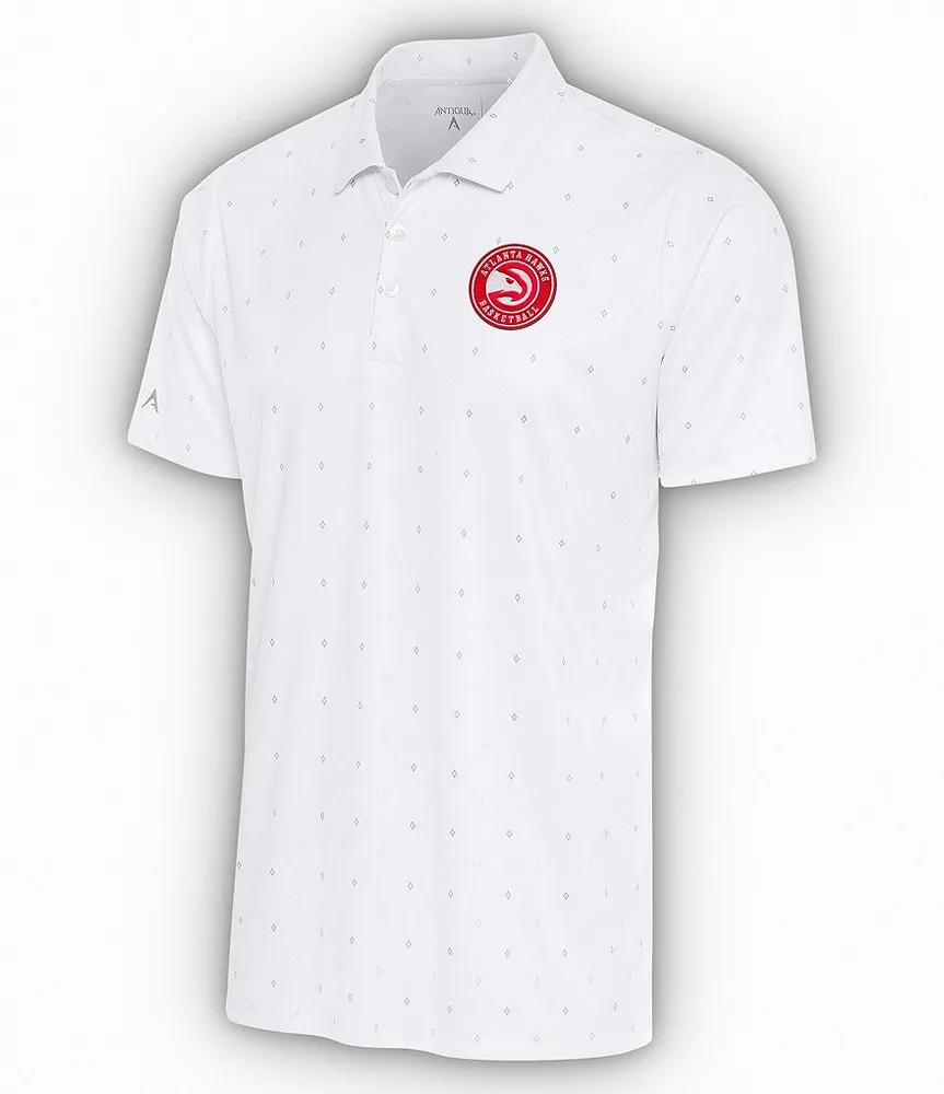 Men's Antigua White Atlanta Hawks Spark Polo Size: Small