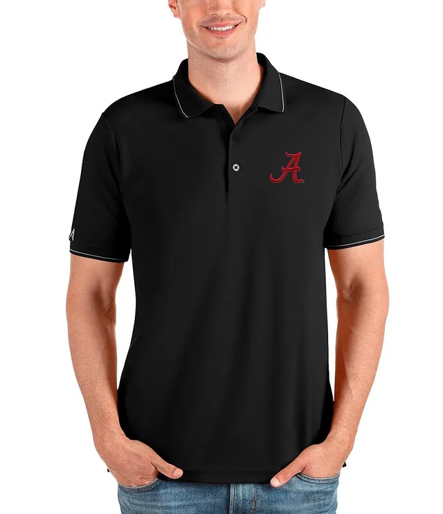 Mens Antigua WhiteNavy Atlanta Braves Ryder Polo