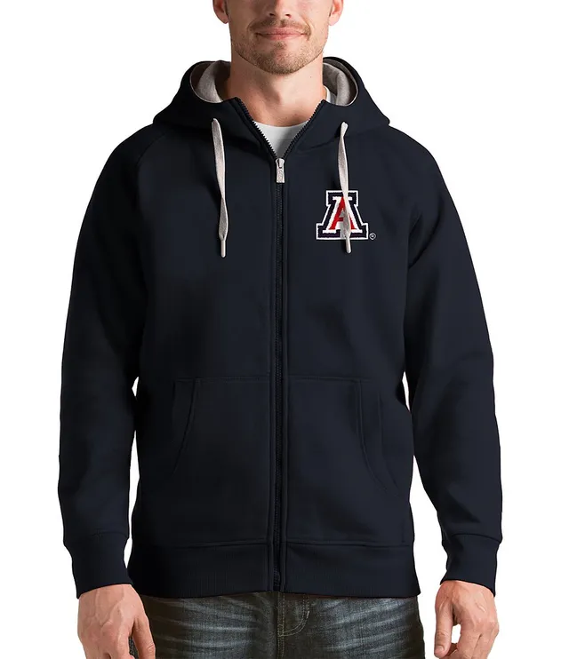 Men's Antigua Black Louisville Cardinals Protect Full-Zip Hoodie