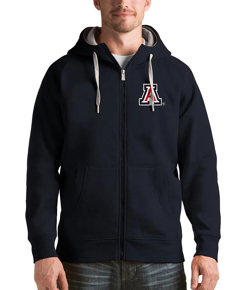 Men's Antigua Red Louisville Cardinals Victory Pullover Hoodie