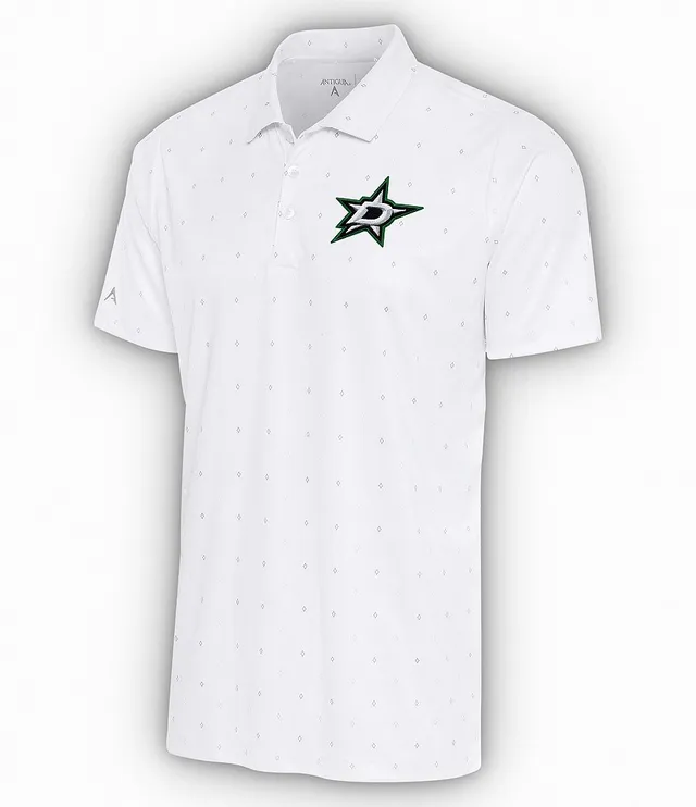 Men's Antigua White/Gray Dallas Cowboys Groove Polo Size: Small