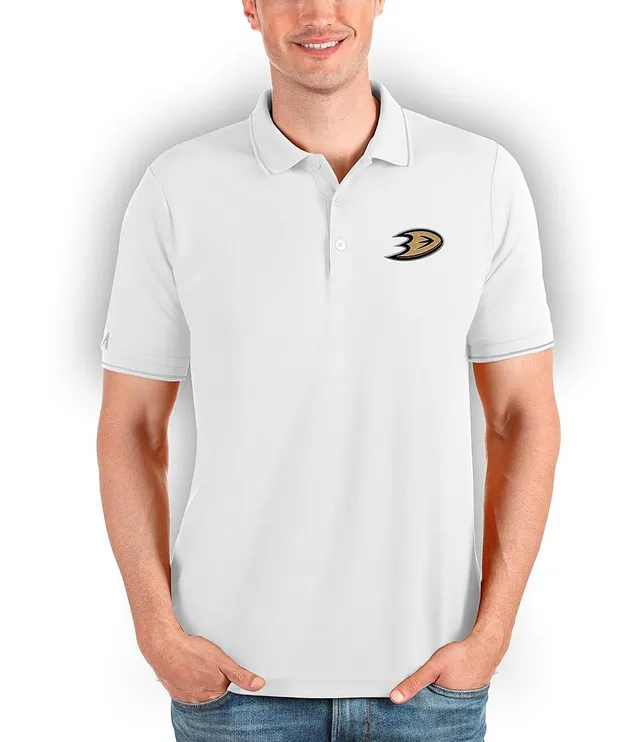 Men's Antigua White/Black Green Bay Packers Groove Polo