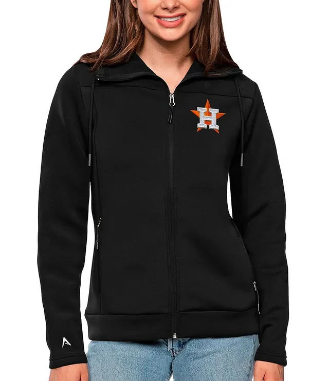 Youth Navy Houston Astros Team Color Wordmark Full-Zip Hoodie