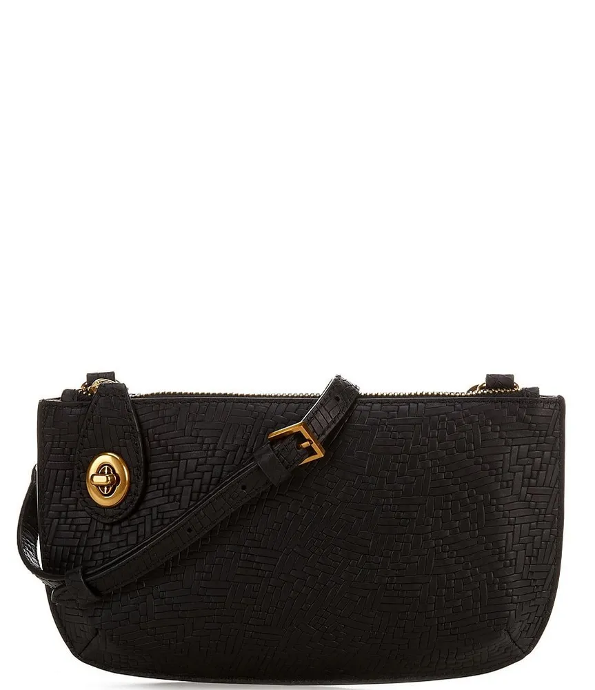 Antonio Melani Woven Embossed Pouchette Crossbody Bag