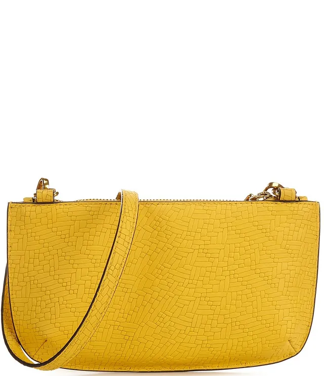 Antonio Melani Woven Embossed Pouchette Crossbody Bag