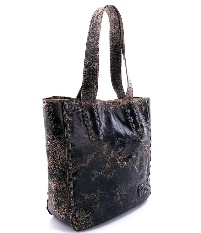 Bed Stu Orchid Woven Leather Purse - Women's Bags in Black Lux Tan