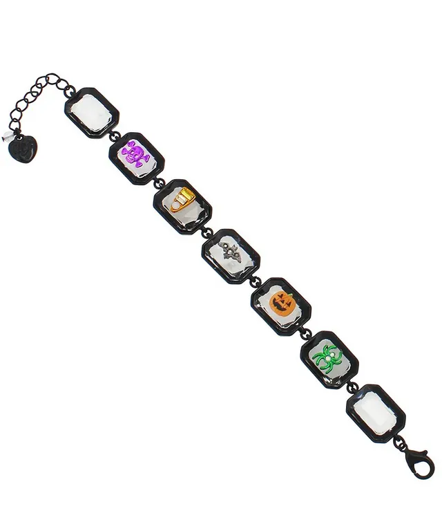 Betsey Johnson Halloween Gem Line Bracelet