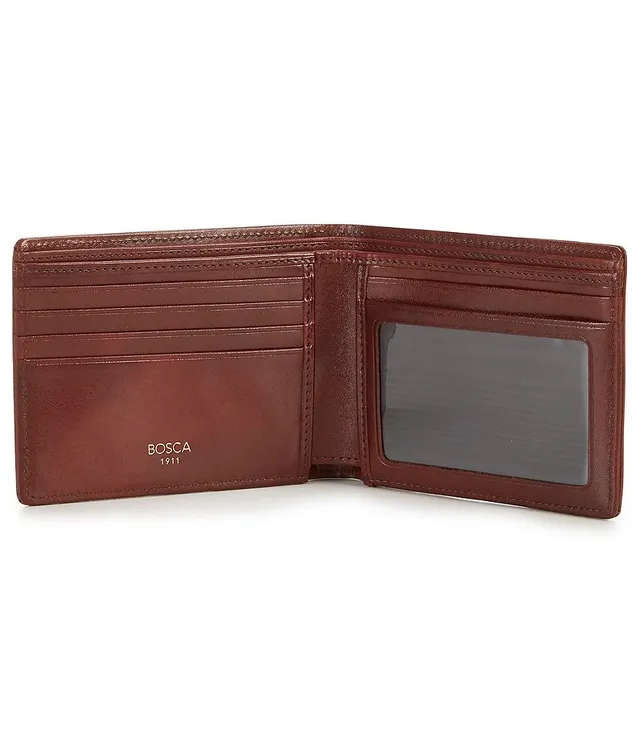 Bosca Old Leather Continental I.D. Wallet (Dark Brown)