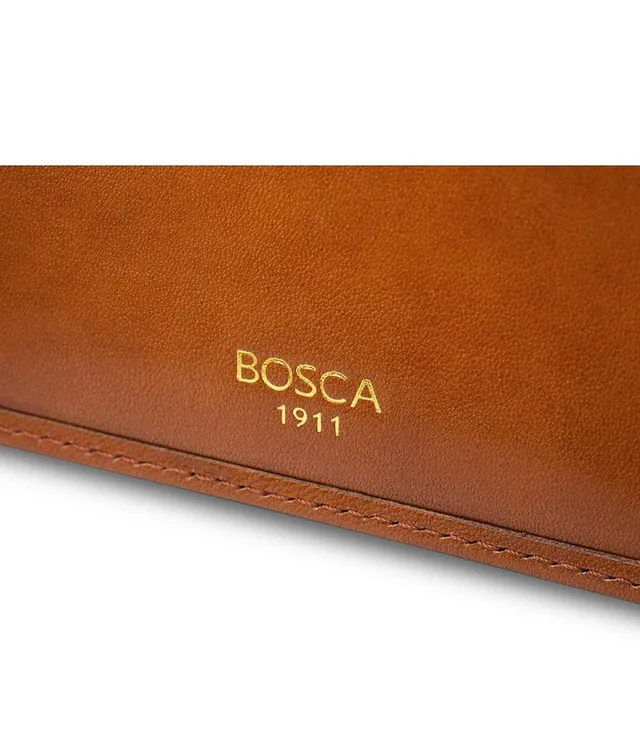 Bosca Small Bi-Fold Leather Wallet