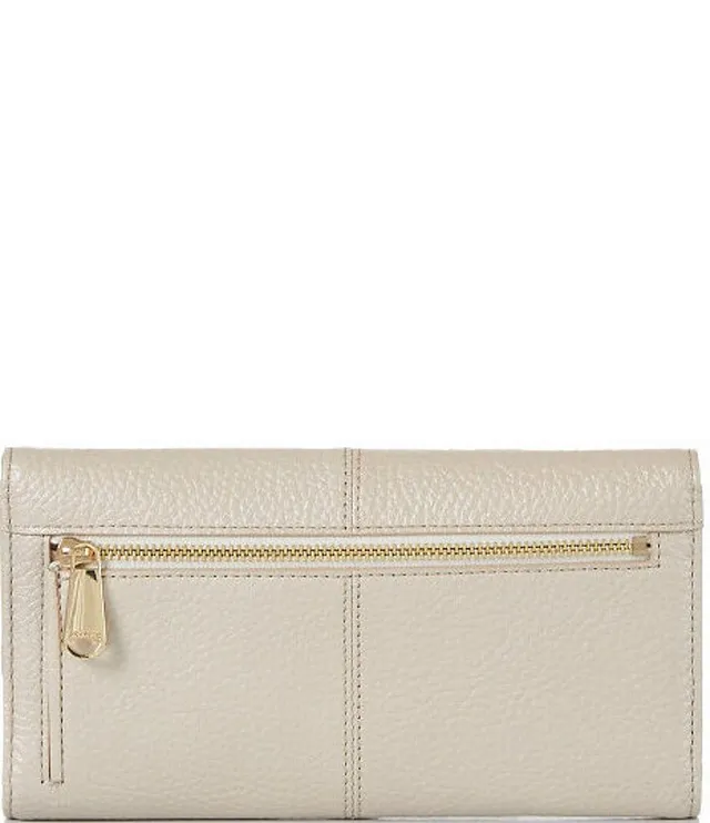 BRAHMIN Rockville Collection Veronica Ivory Iguana Envelope Wallet