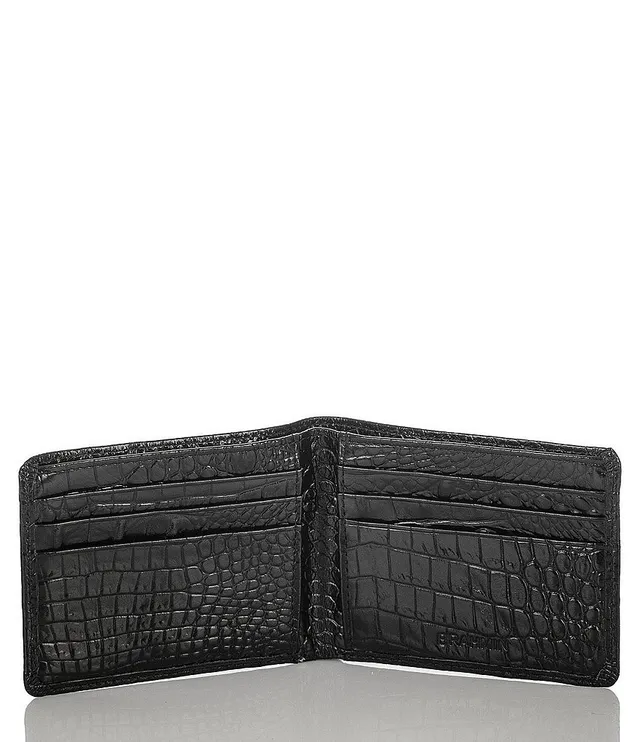 Black Leather Billfold Wallet, Black Melbourne