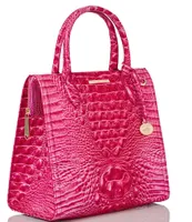 BRAHMIN Melbourne Collection Small Caroline Daylily Satchel Bag