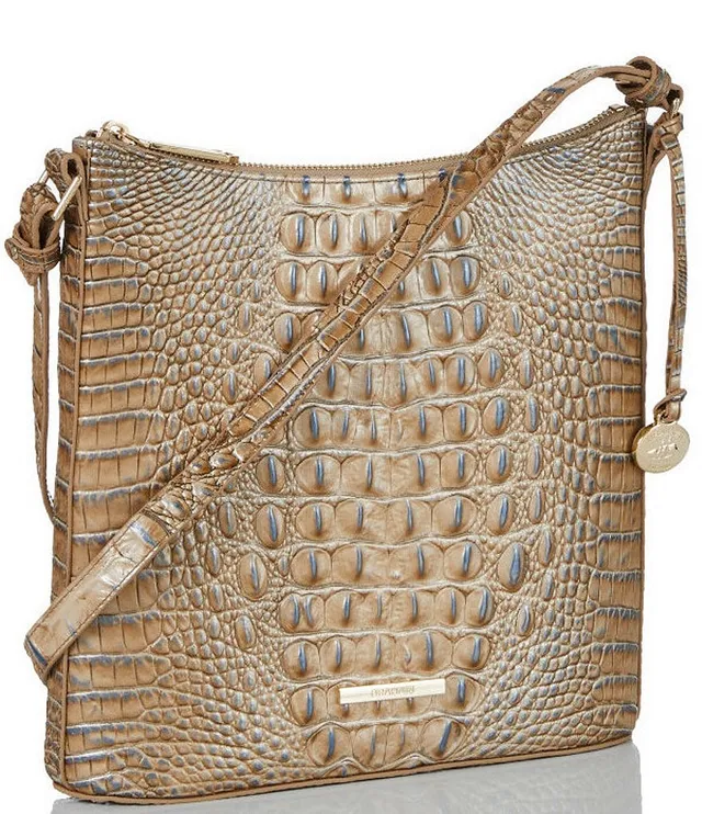 BRAHMIN Melbourne Collection Katie Leather Crocodile-Embossed Crossbody Bag, Dillard's