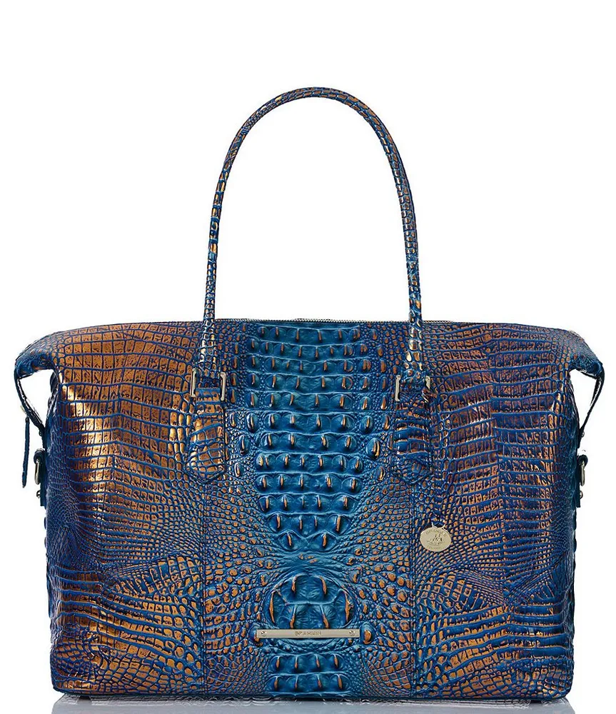 Brahmin Mineral Blue Melbourne Large Duxbury Satchel