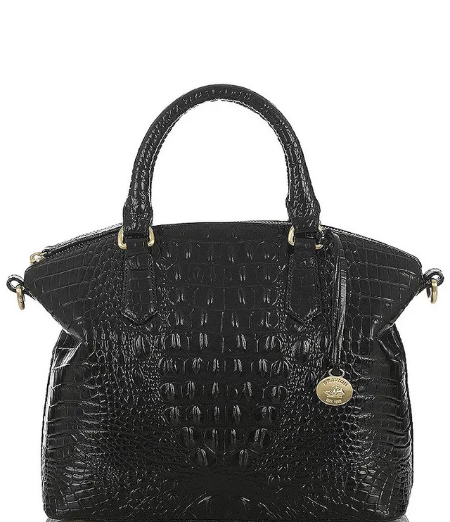 Duxbury Croc Embossed Leather Satchel