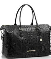 BRAHMIN Melbourne Collection Duxbury Crocodile-Embossed Weekender Bag, Dillard's