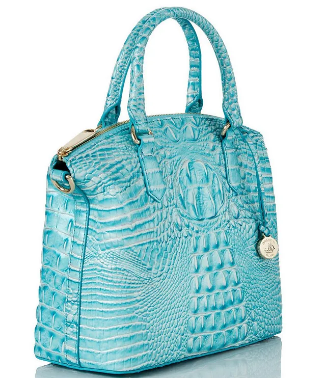 BRAHMIN Melbourne Collection Large Duxbury Crocodile-Embossed Dome Satchel  Bag, Dillard's