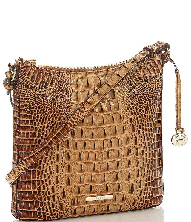 BRAHMIN Melbourne Collection Katie Leather Crocodile-Embossed Crossbody Bag, Dillard's