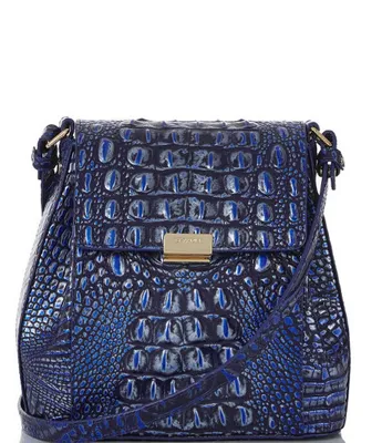 BRAHMIN Melbourne Collection Margo Crocodile-Embossed Crossbody Bag, Dillard's