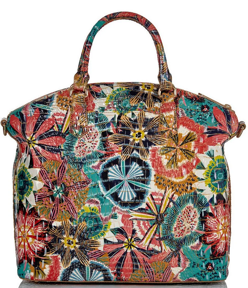 Brahmin Melbourne Large Duxbury Satchel (Desert Bloom) Handbags