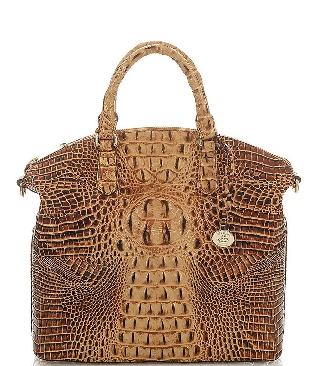 BRAHMIN Melbourne Collection Large Crocodile-Embossed Duxbury