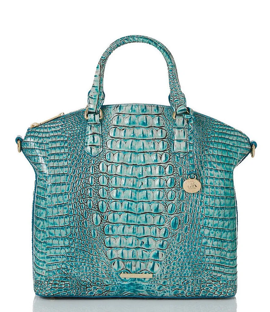 Brahmin Large Duxbury Snake Print Satchel Bag