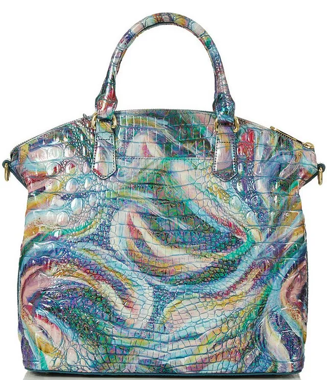 Brahmin Small Caroline Melbourne Leather Satchel - Saltwater Taffy