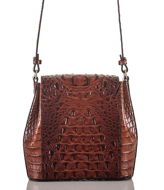 BRAHMIN Melbourne Collection Margo Crocodile-Embossed Crossbody Bag, Dillard's