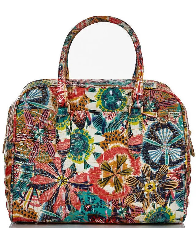 Brahmin Melbourne Large Duxbury Satchel (Desert Bloom) Handbags