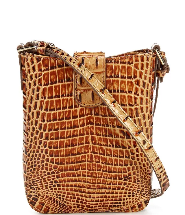 BRAHMIN Melbourne Collection Marley Crocodile-Embossed Crossbody Bag, Dillard's