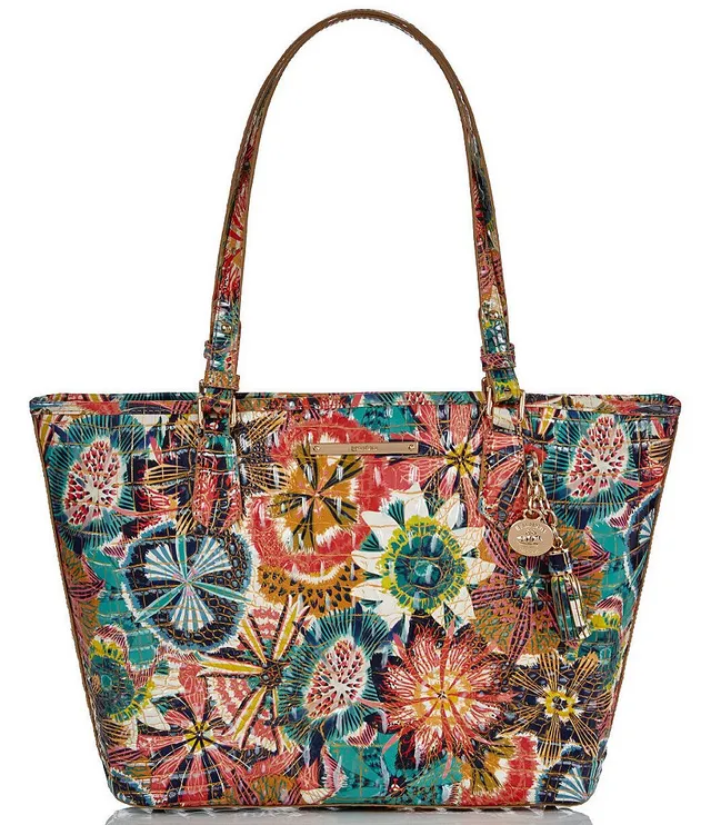 BRAHMIN Melbourne Collection Bekka Desert Bloom Print Shoulder Bag