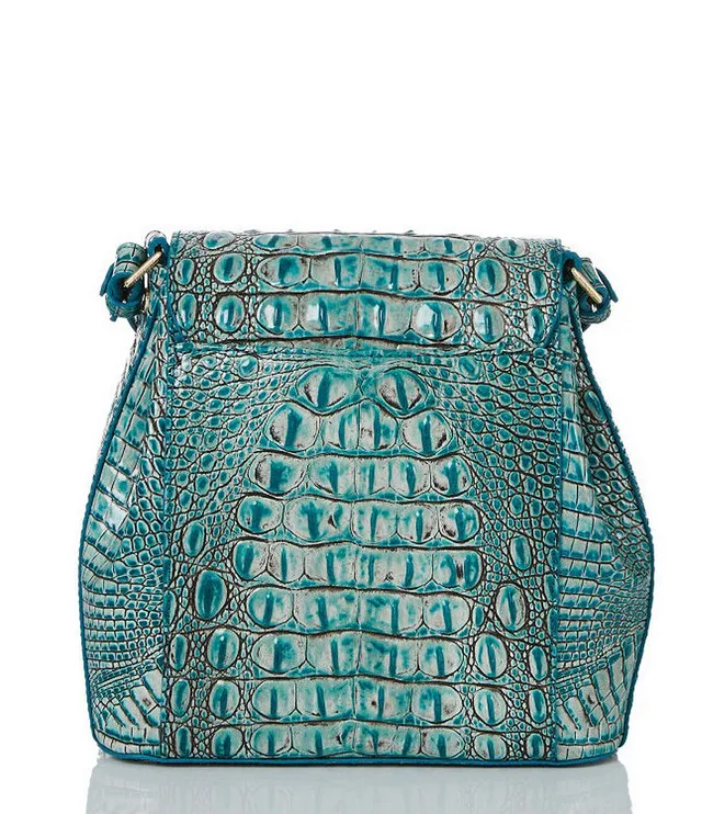 BRAHMIN Melbourne Collection Mineral Blue Margo Crossbody Bag