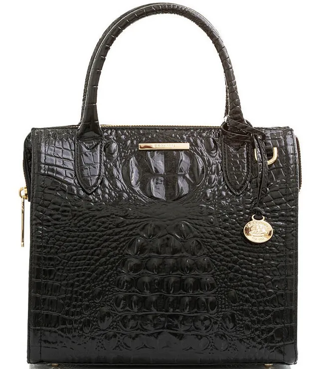 BRAHMIN Melbourne Collection Large Duxbury Crocodile-Embossed Dome Satchel  Bag, Dillard's