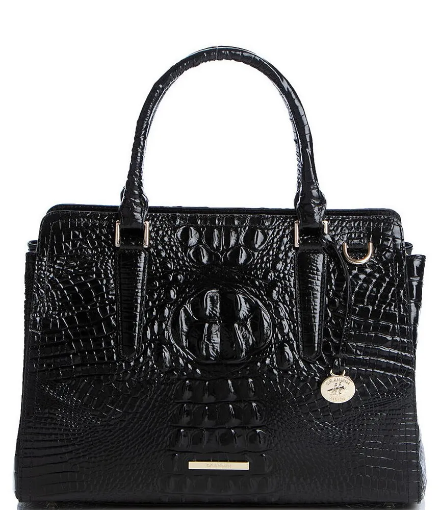 Brahmin Stacy Melbourne Embossed Leather Satchel