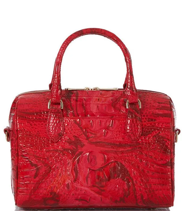 BRAHMIN Melbourne Collection Large Duxbury Crocodile-Embossed Dome Satchel  Bag, Dillard's