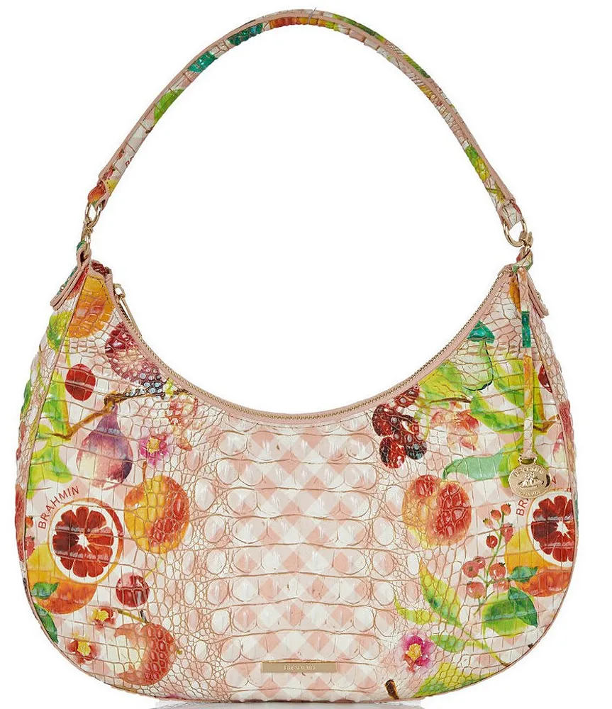 BRAHMIN Ombre Melbourne Collection Lorelei Apple Blush Shoulder