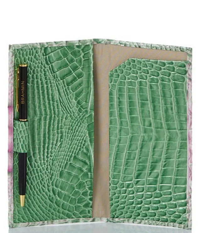 BRAHMIN Ombre Melbourne Collection Pastry Cordelia Checkbook