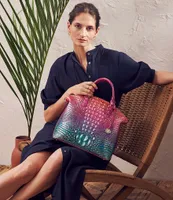  BRAHMIN Horizon Ombre Melbourne Large Duxbury Satchel :  Clothing, Shoes & Jewelry