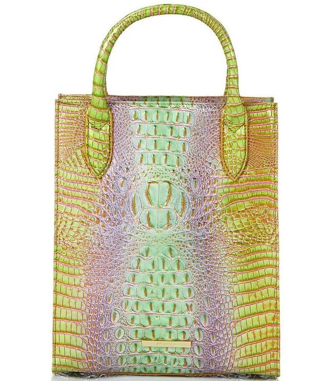 Brahmin April Ombre Melbourne Extra-large Leather Tote in Green