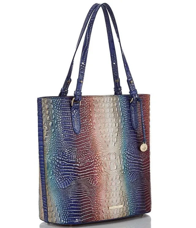 BRAHMIN Ombre Mini Melbourne Collection Moira Verbena Tote Bag