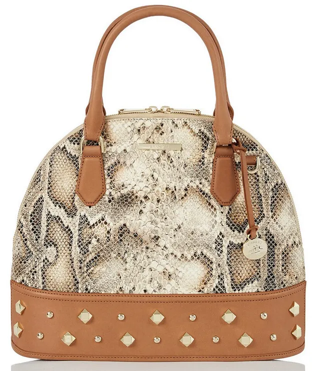 BRAHMIN Sundial Collection Stacey Multi Top Zip Satchel Bag