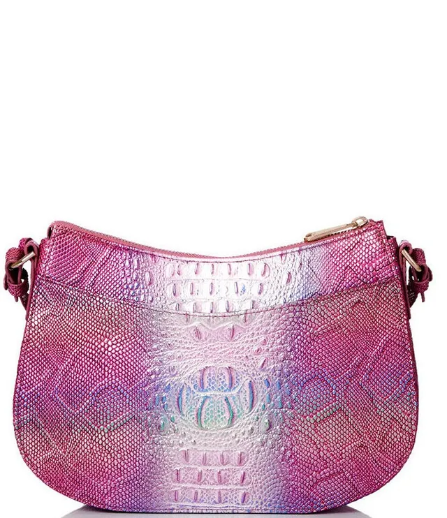 BRAHMIN Melbourne Collection Katie Leather Crocodile-Embossed Crossbody Bag, Dillard's