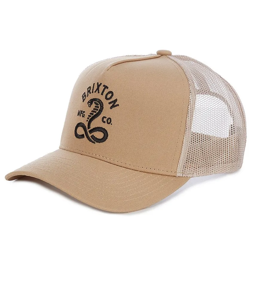 MENS WHITE MANVEL EMBROIDERY BUCKET HAT