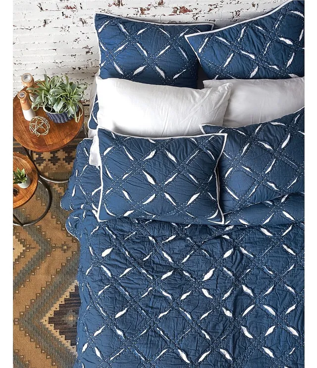 carol & frank Asymmetrical Modern Diamond Pattern Colorblock Euro Sham