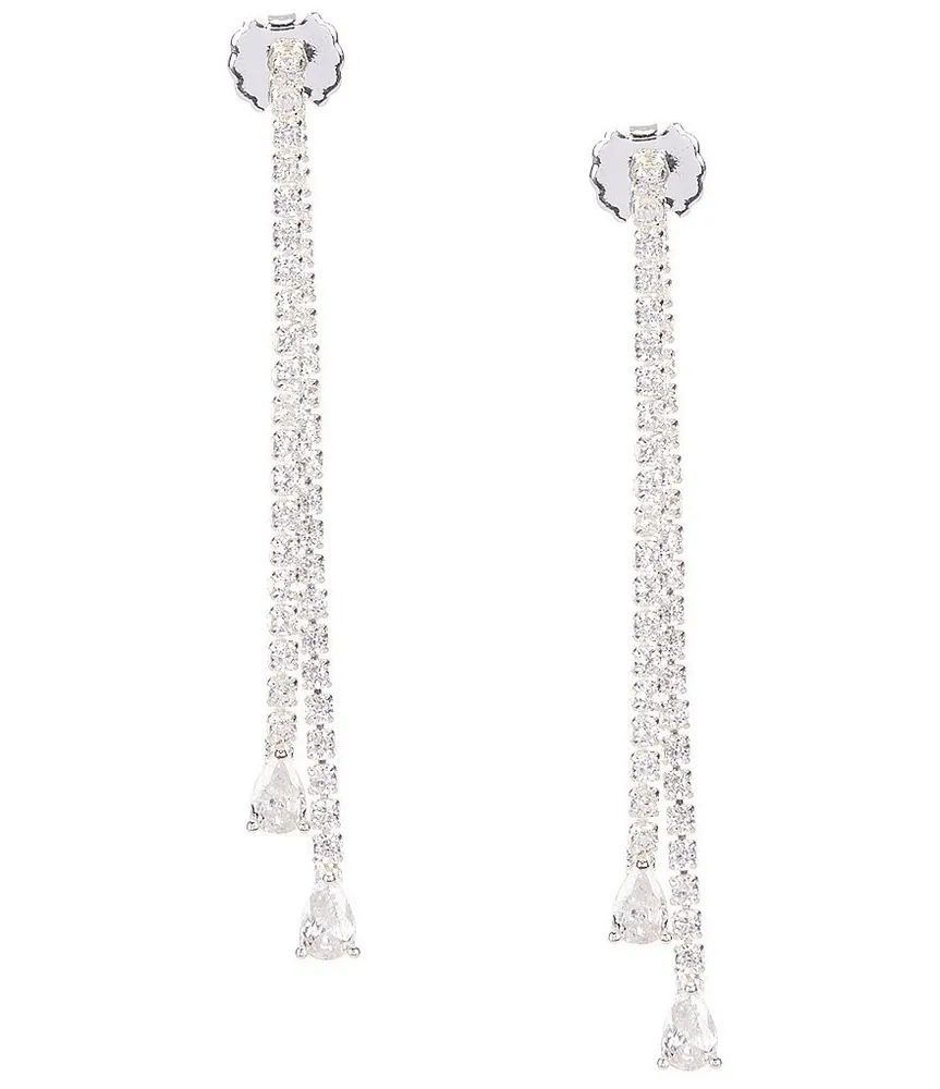 Swarovski Louison Crystal & Imitation Pearl Earrings in Silver