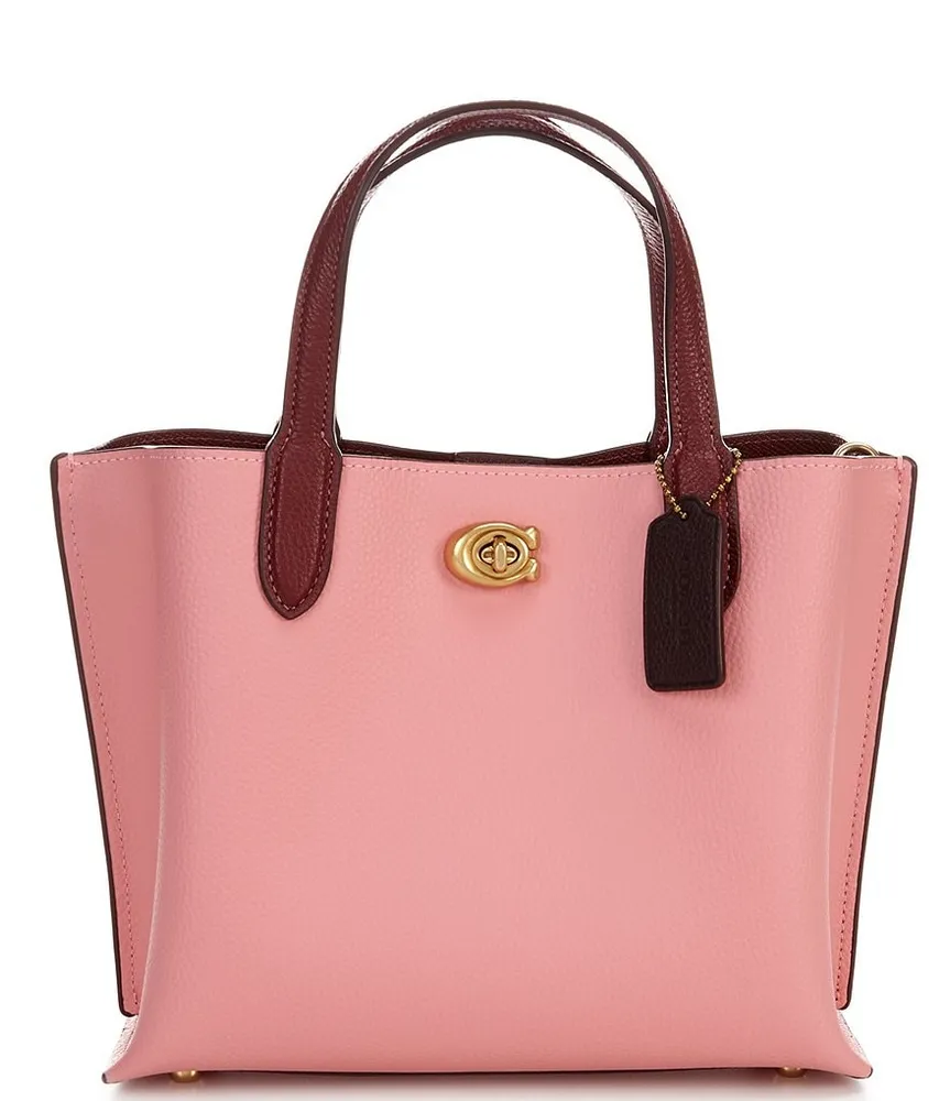 Shop COACH Willow 24 Colorblock Leather Tote