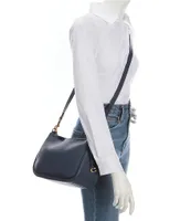 COACH Cary Soft Pebble Leather Shoulder Bag