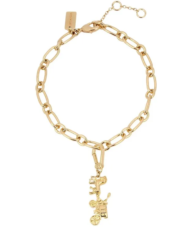 Coach Charm Starter Link Bracelet